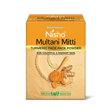 Nisha Turmeric Multani Mitti for Face | Skin Brightening Face Pack - Distacart
