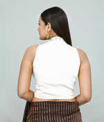 Thumbnail for Joban Fashion Women's White Embroidered Stitched Blouse