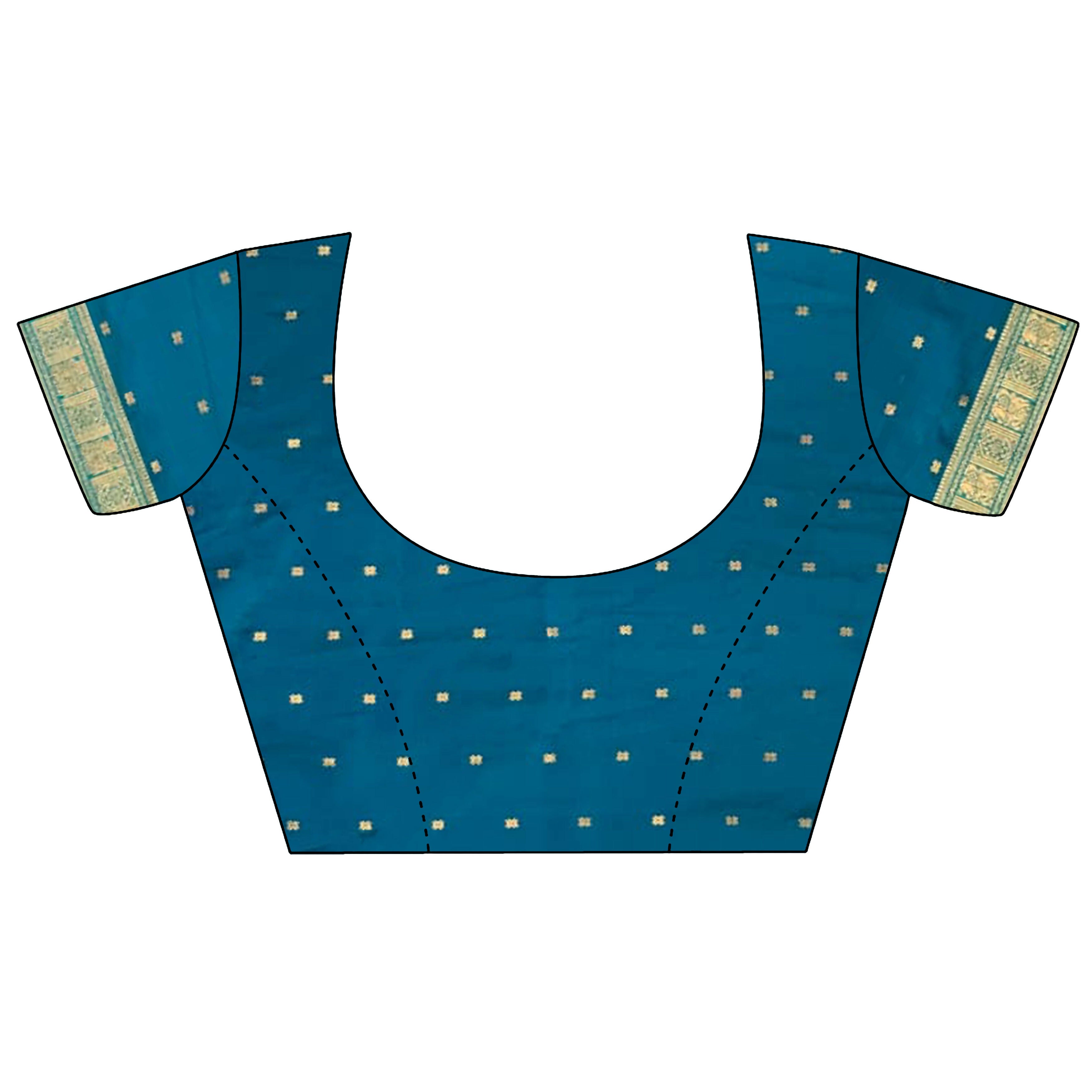 Joban Fashion Purple Banarasi Soft Silk Woven Butti Saree