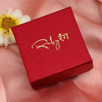Thumbnail for Duet Mufli Meenakari and Diamond Gold-Plated Earrings (Gold) - Ruby Raang - Distacart
