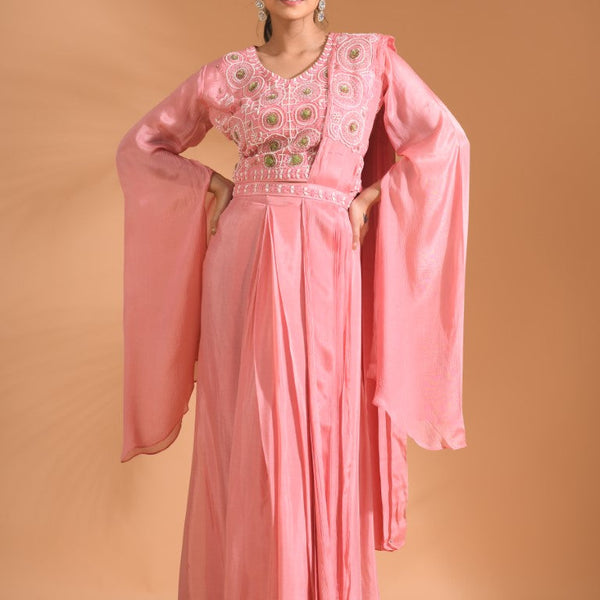 Morchari Co Ord Set With Dupatta Hand Embroidery - Green - Distacart