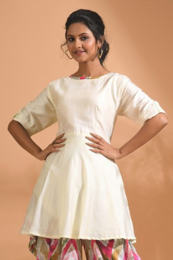 Morchari Patiala Salwar Top - Multicolour - Distacart