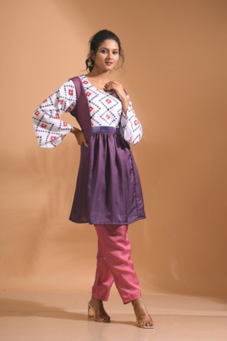 Morchari Co Ord Set With Hand Embroidery - Multi