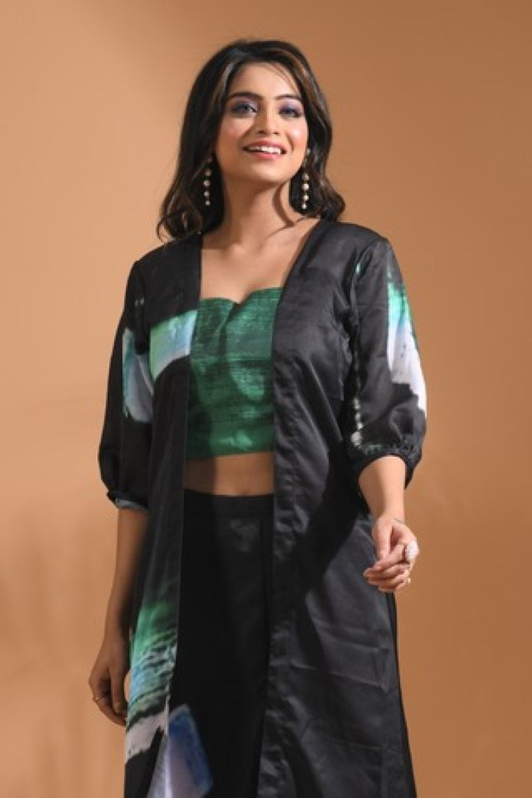 Morchari Palazzo Set Hand Embroidery - Multi