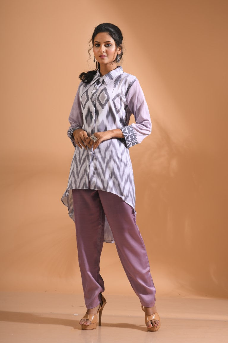 Morchari Co Ord Set With Hand Embroidery - Multi - Distacart