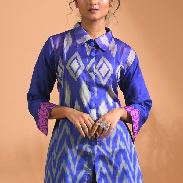 Morchari Co Ord Set With Hand Embroidery - Multi - Distacart