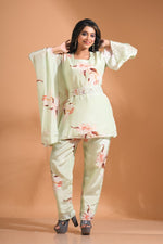 Thumbnail for Morchari Kaftan Set With Hand Embroidery - Multicolour
