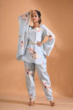 Thumbnail for Morchari Kaftan Set With Hand Embroidery - Multicolour