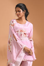 Thumbnail for Morchari Kaftan Set With Hand Embroidery - Multicolour