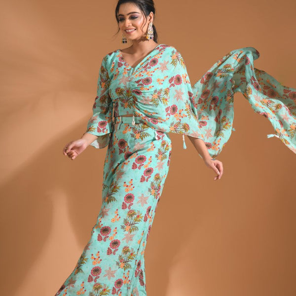 Morchari Top And Pant - Light Green - Distacart