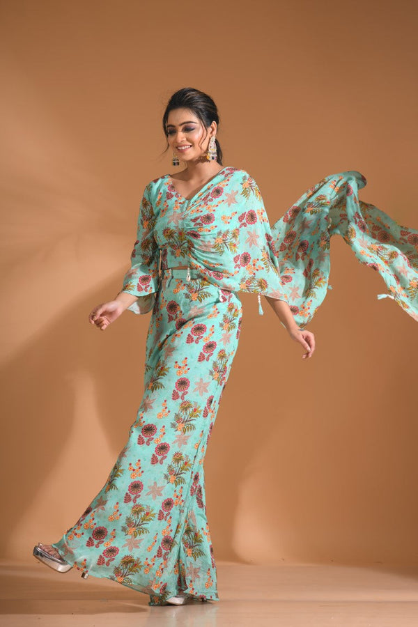 Morchari Top And Pant - Light Green - Distacart