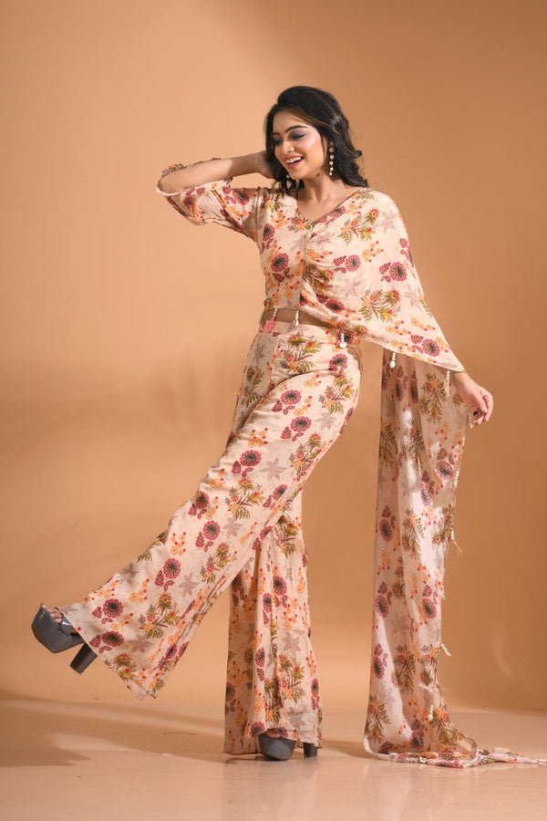 Morchari Top And Pant - Cream - Distacart