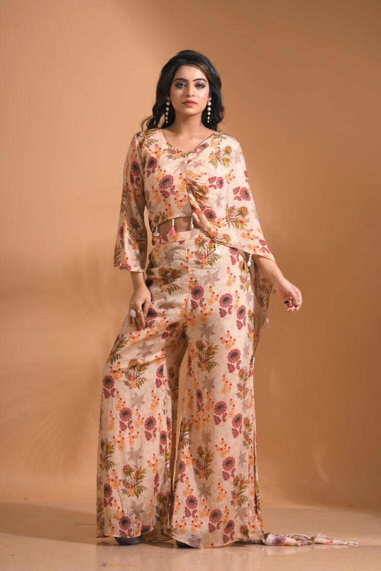 Morchari Top And Pant - Cream - Distacart