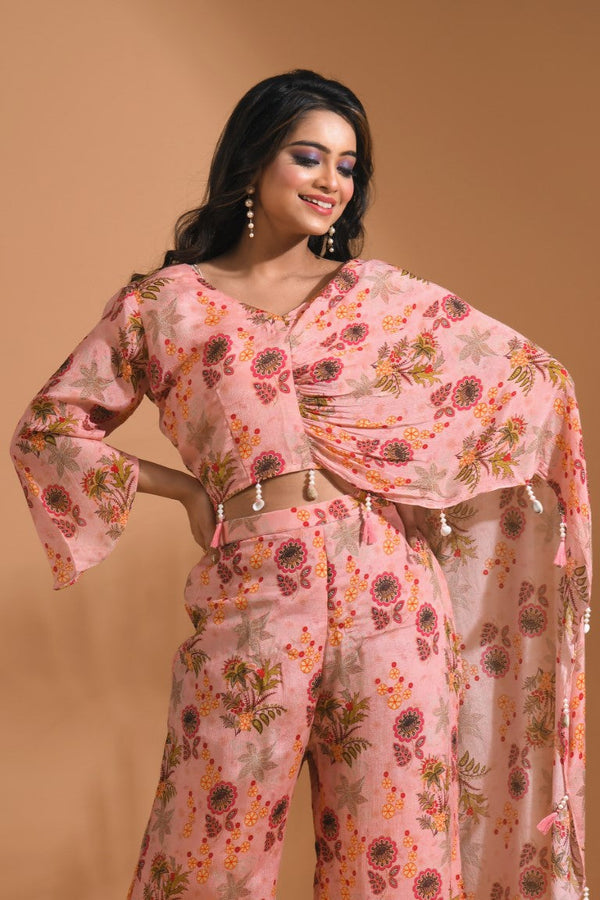 Morchari Top And Pant - Light Pink - Distacart