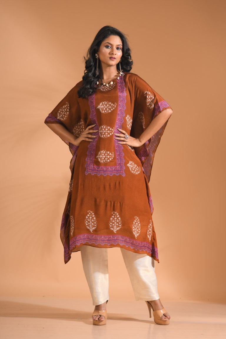 Morchari Co Ord Set With Hand Embroidery - Mustard - Distacart