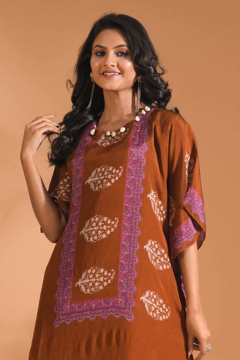 Morchari Co Ord Set With Hand Embroidery - Mustard