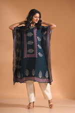 Thumbnail for Morchari Co Ord Set With Hand Embroidery - Blue