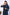 Morchari Long Gown With Jacket With Hand Embroidery - Blue