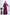 Morchari Long Gown With Jacket With Hand Embroidery - Purple