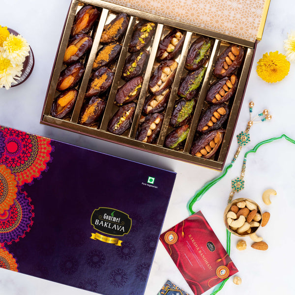 Empress Gourmet Baklava Stuffed Jumbo Medjool Dates