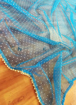 Thumbnail for Jyoti Fashion Blue Thread Embroidery Georgette Designer Lehenga Choli with Dupatta - Distacart