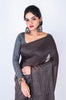 Morchari Bengal Handloom Cotton Zari Check Saree - Brown - Distacart