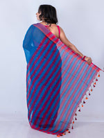 Thumbnail for Morchari Bengal Handloom Cotton By Cotton Saree - Multicolor - Distacart