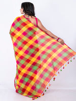 Thumbnail for Morchari Bengal Handloom Cotton By Cotton Saree - Beige - Distacart