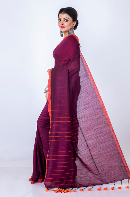 Morchari Bengal Handloom Cotton By Cotton Saree - Multicolor - Distacart