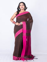Thumbnail for Morchari Bengal Cotton / Cotton Saree - Magenta - Distacart
