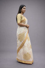 Thumbnail for Morchari Applique Work With Thread Work With Unstitched Blouse - Distacart