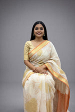 Thumbnail for Morchari Applique Work With Thread Work With Unstitched Blouse - Distacart