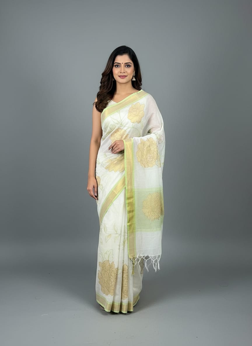 Morchari Applique Work With Thread Work With Unstitched Blouse - Distacart