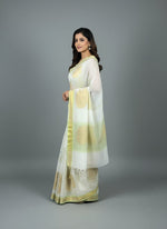Thumbnail for Morchari Applique Work With Thread Work With Unstitched Blouse - Distacart