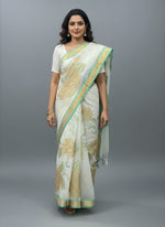 Thumbnail for Morchari Applique Work With Thread Work With Unstitched Blouse - Distacart
