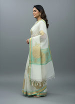 Thumbnail for Morchari Applique Work With Thread Work With Unstitched Blouse - Distacart