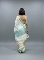 Thumbnail for Morchari Applique Work With Thread Work With Unstitched Blouse - Distacart