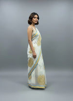 Thumbnail for Morchari Applique Work With Thread Work With Unstitched Blouse - Distacart