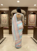 Thumbnail for Morchari Multicolour saree with heavy unstitched blouse piece - Distacart