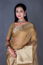 Thumbnail for Morchari Baranasi Kota Zari Saree - Gold - Distacart