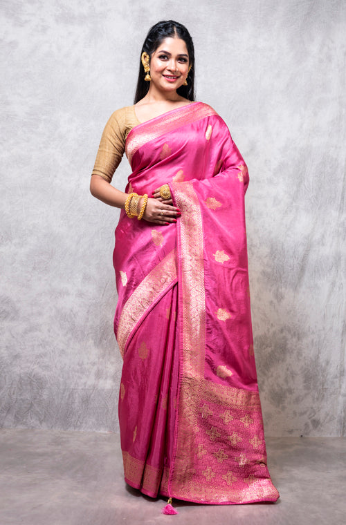 Morchari Pure Dola Silk Saree - Multicolor - Distacart