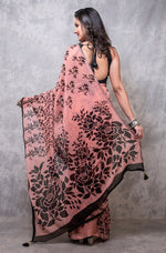 Thumbnail for Morchari Georgette Saree With Digital Print - Multicolor - Distacart