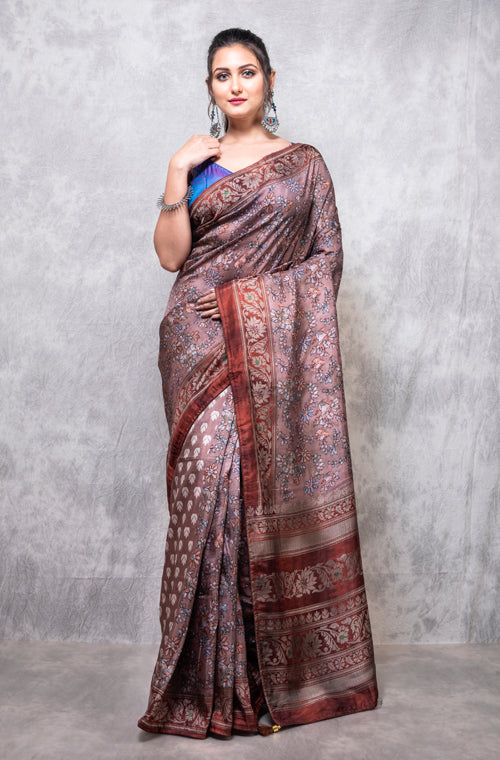 Morchari Pure Opara Saree Digital Print - Multicolour - Distacart