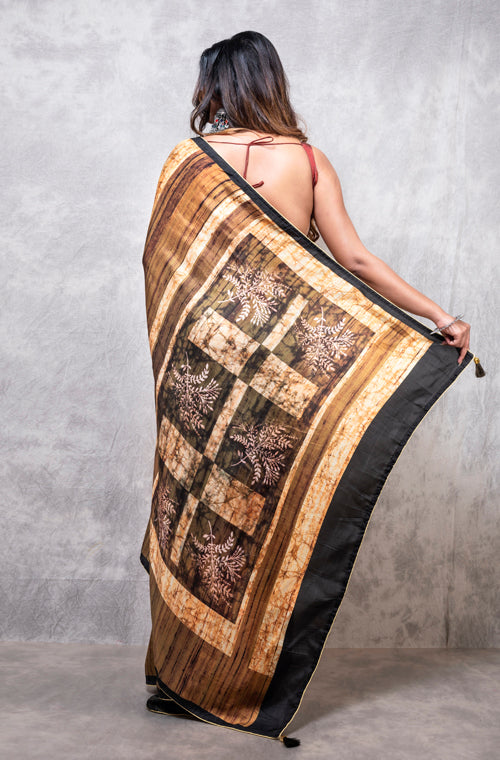 Morchari Pure Opara Saree Digital Print - Multicolour - Distacart