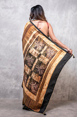 Thumbnail for Morchari Pure Opara Saree Digital Print - Multicolour - Distacart