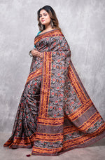 Thumbnail for Morchari Pure Opara Saree Digital Print - Multicolour - Distacart
