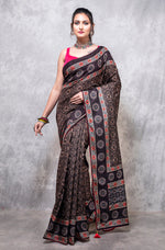Thumbnail for Morchari Pure Opara Saree Digital Print - Multicolour - Distacart