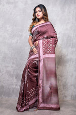 Thumbnail for Morchari Pure Dola Silk Saree Digital Print - Multicolour - Distacart
