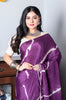Morchari Chiffon Saree (Tie & Dye) - Purple - Distacart