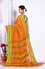 Thumbnail for Morchari Cotton Handloom Saree - Multicolour - Distacart